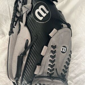 Black and Gray Wilson A360 Mitt Glove Softball 13”